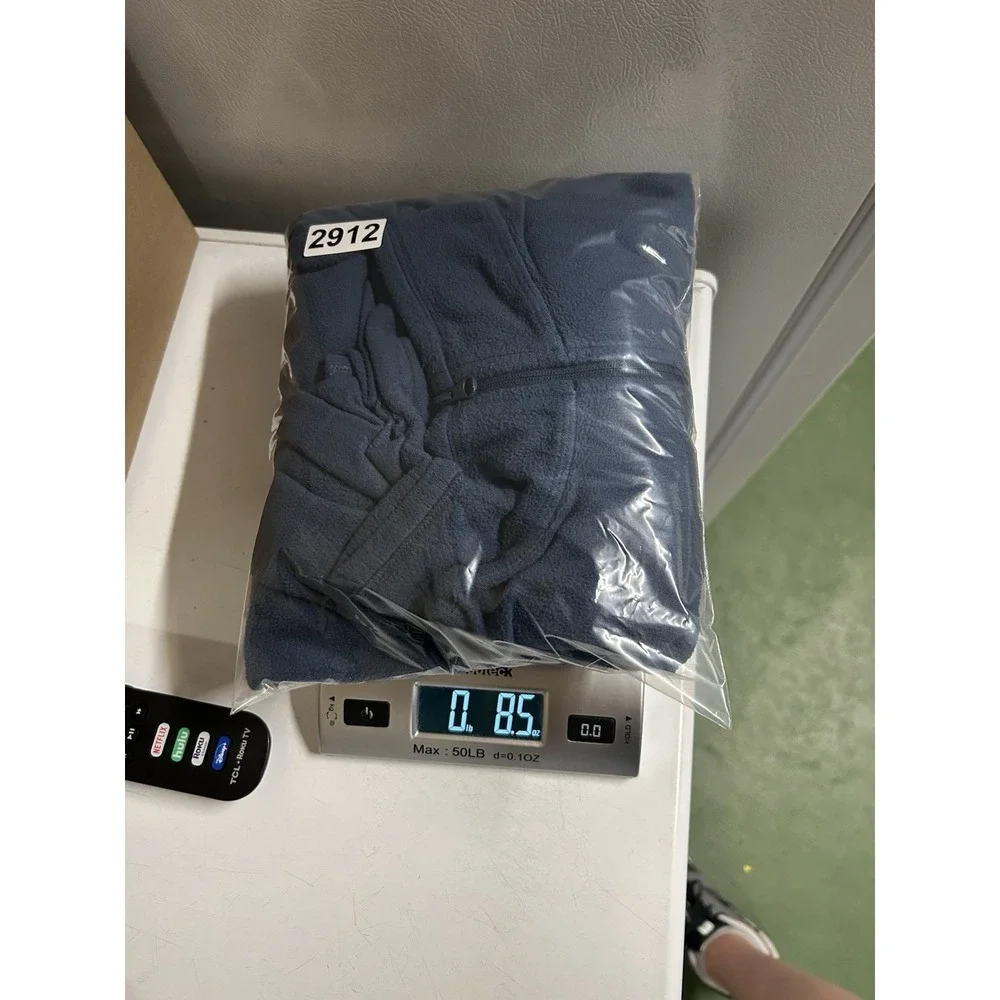 The North Face Blue Lightweight Fleece Quarter 1/4 Zip Pullover Sweatshirt Large